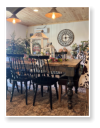 Custom built dining table in the Modern Farmhouse style built by Cattle Bend Woodworks.