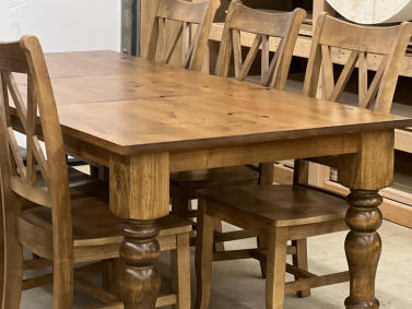 Custom built dining room table