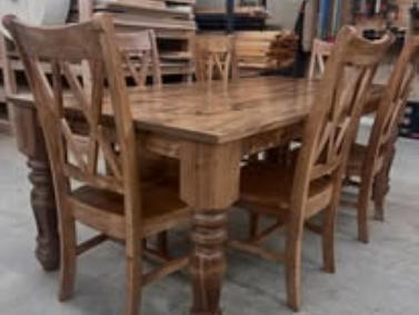 Custom built dining room table